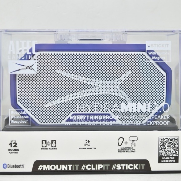 Altec Lansing HydraMini 2.0 Bluetooth Speaker - Purple - Picture 2 of 3